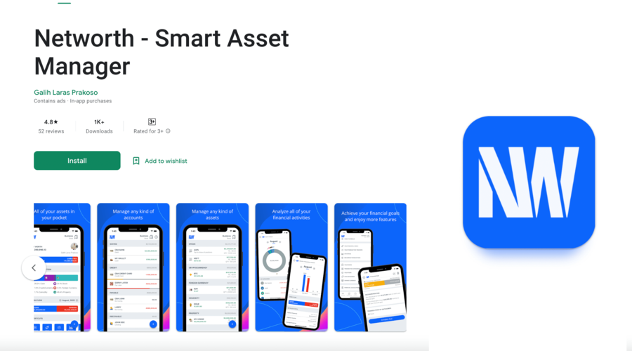 Networth - Smart Aset Manager